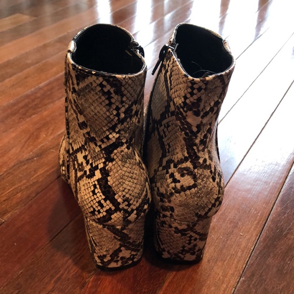 Quipid faux snakeskin booties. - Picture 3 of 3